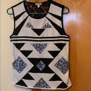 Sleeveless top.